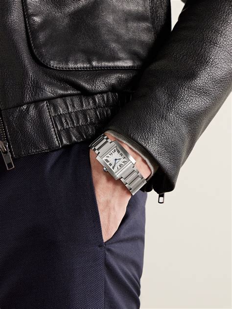 cartier tank francaise man|cartier tank francaise men's watch.